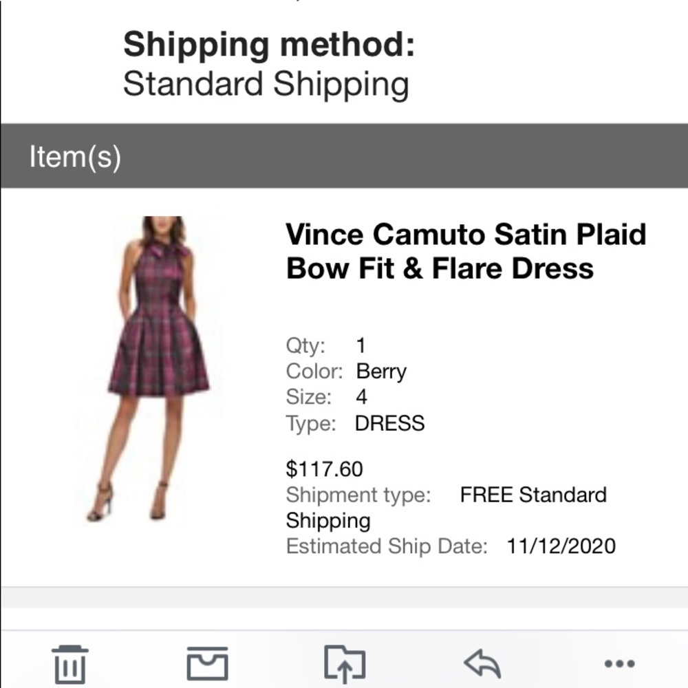 Vince Camuto plaid dress